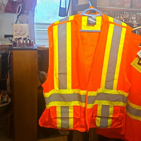Forcefield high visibility work VEST. 100% polyester Sz XL - Picture 1 of 4